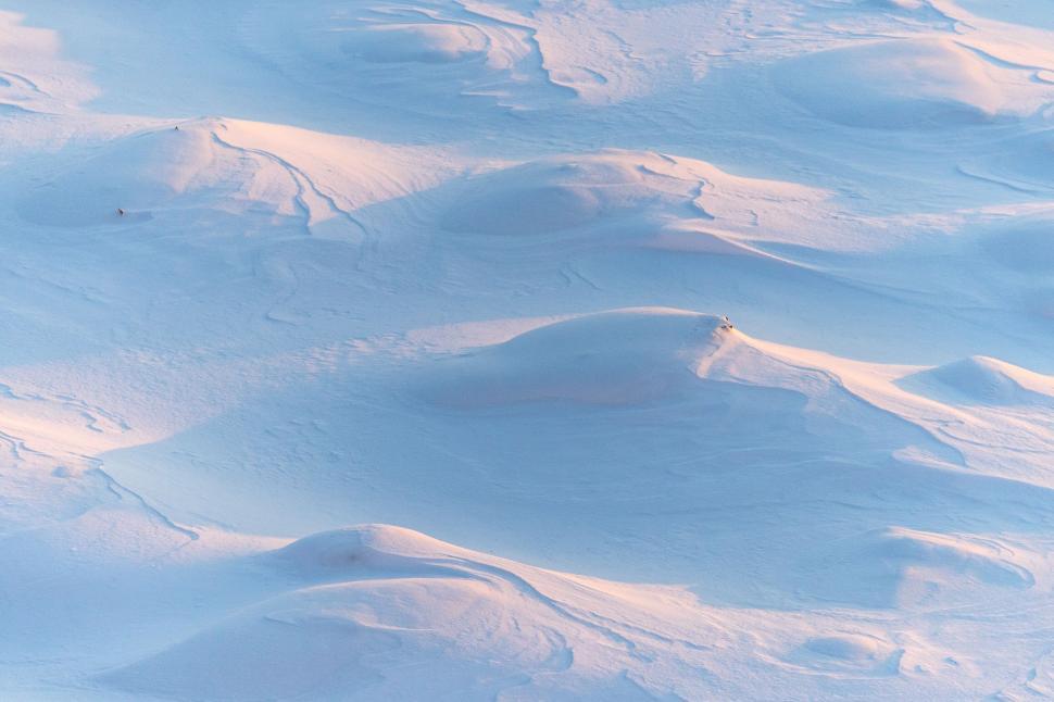 Free Image of Snow covered hills with snow 