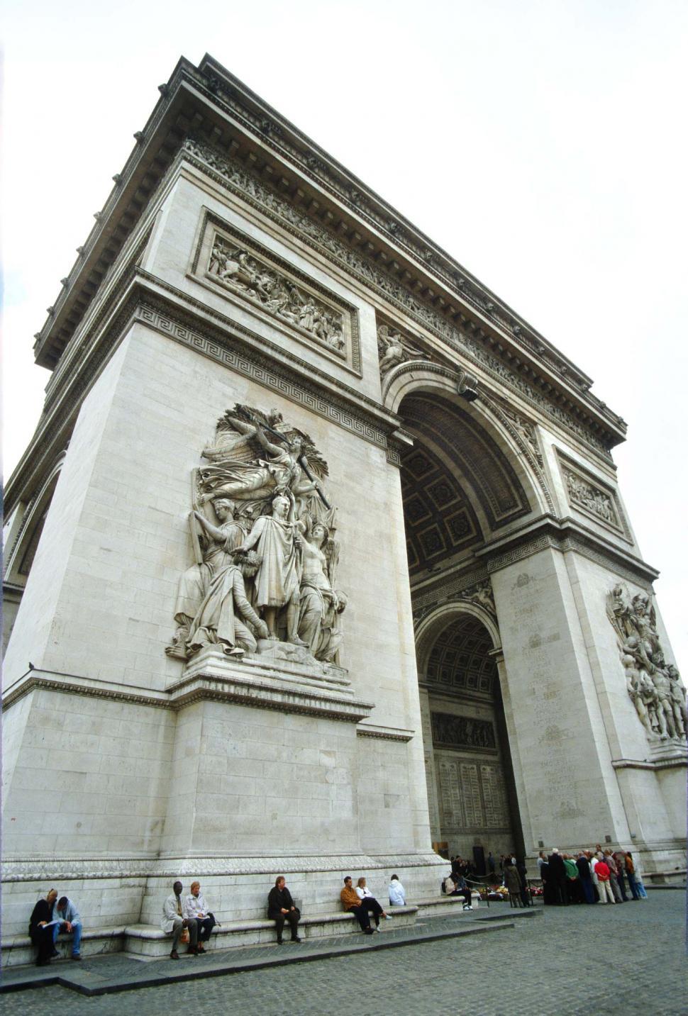 Free Image of Arc de Triumph, Paris, France 