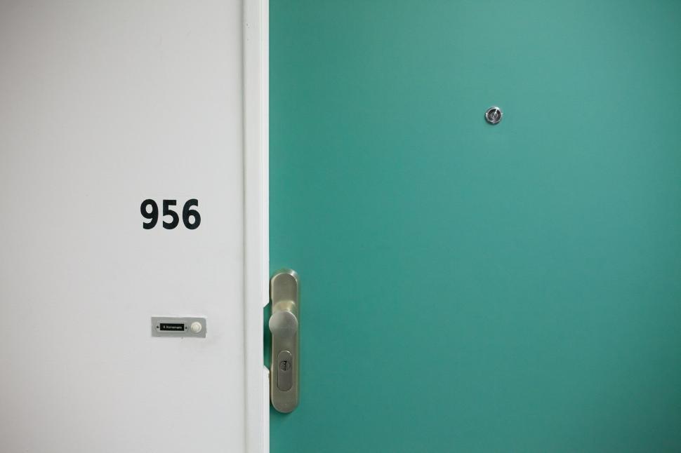 Free Image of A door with a number on it 