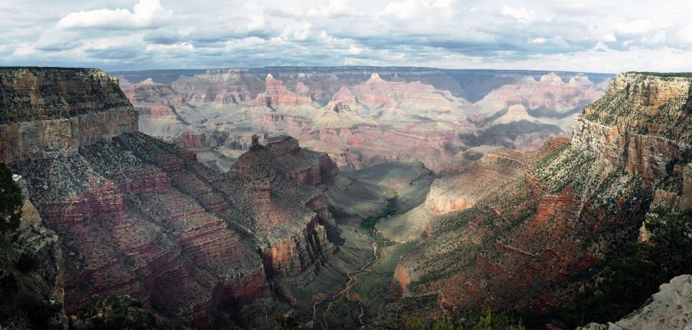 Free Image of Panoramic view of the Grand Canyon landscape 