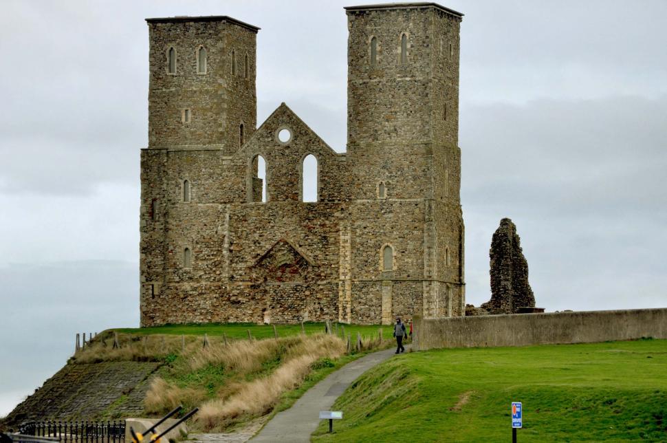 Free Image of Reculver Towers in Winter1 