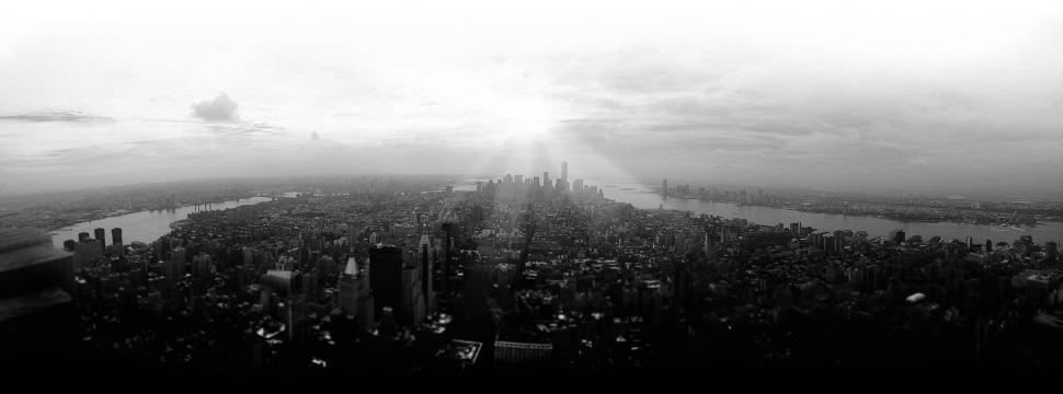 Free Image of Panoramic skyline of New York City 