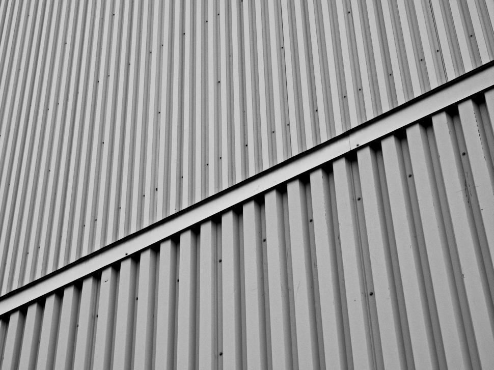 Free Image of Abstract architectural detail of a metal cladding 