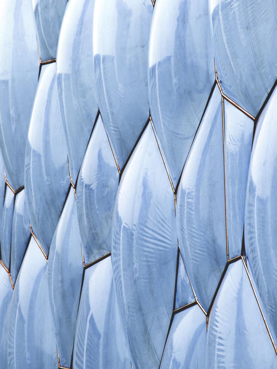 Free Image of Patterned facade of a modern building 