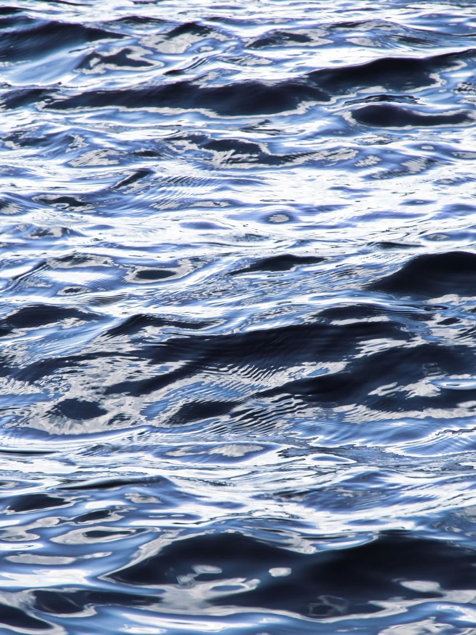 Free Image of Rippling water surface under sunlight 