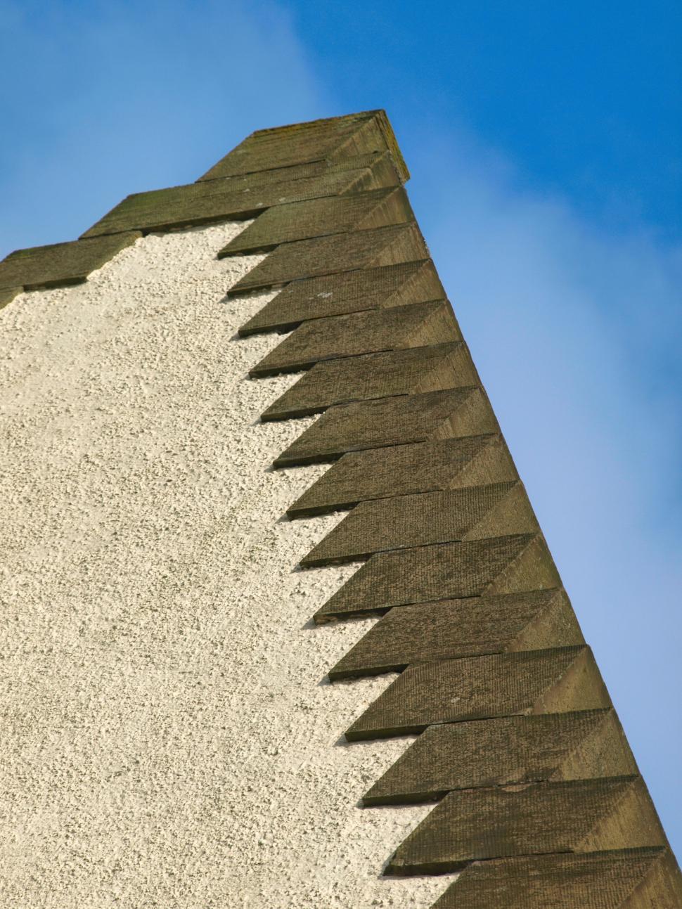 Free Image of Abstract building edge against a blue sky 