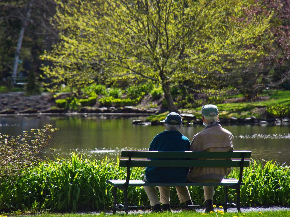 Free Image of Elderly couple enjoying nature together 