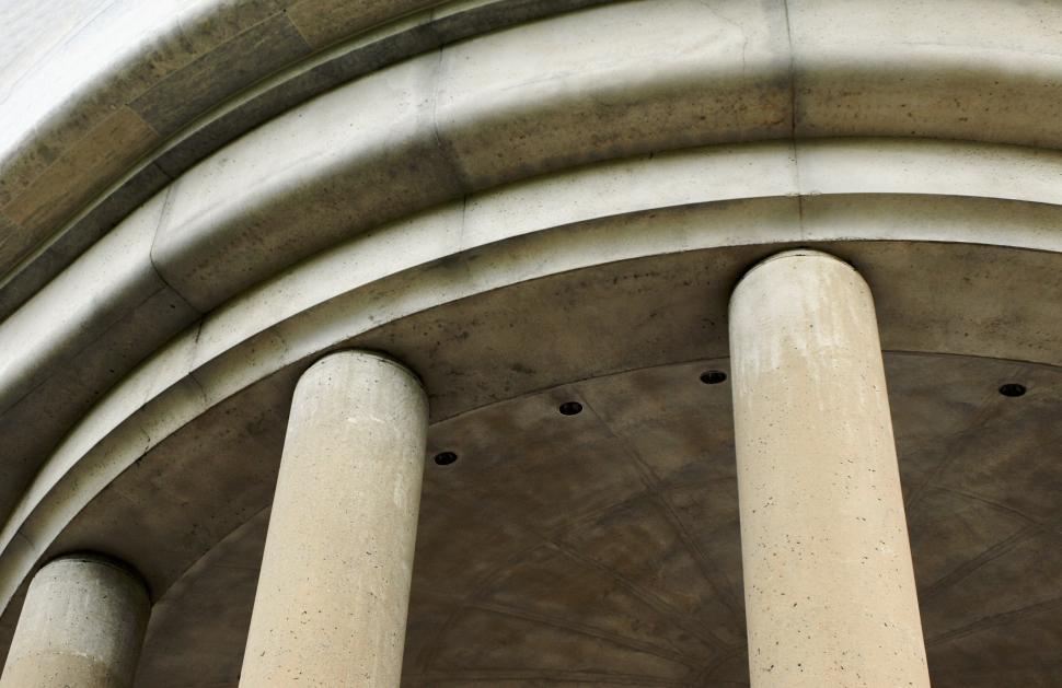 Free Image of Historic columns of a classical building facade 