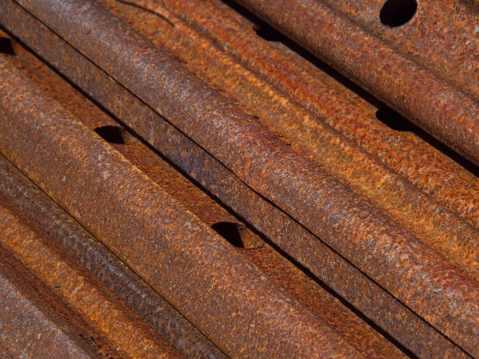 Free Image of Rusted metal texture close up shot 