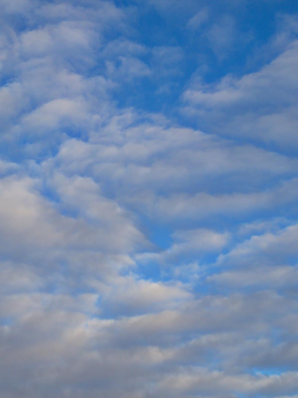 Free Image of Expansive serene blue sky with clouds 