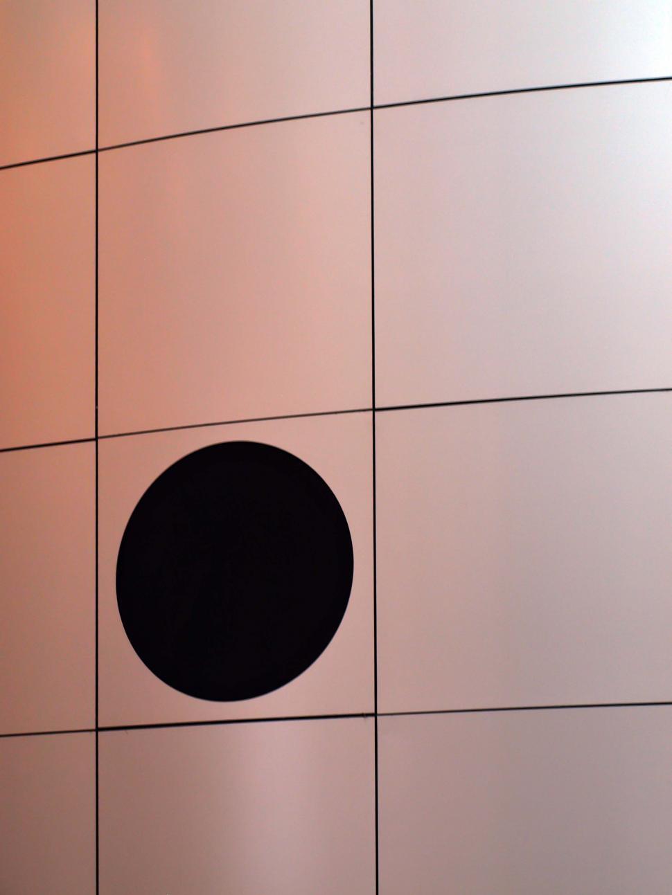 Free Image of Abstract Circle on a Modern Tiled Wall 