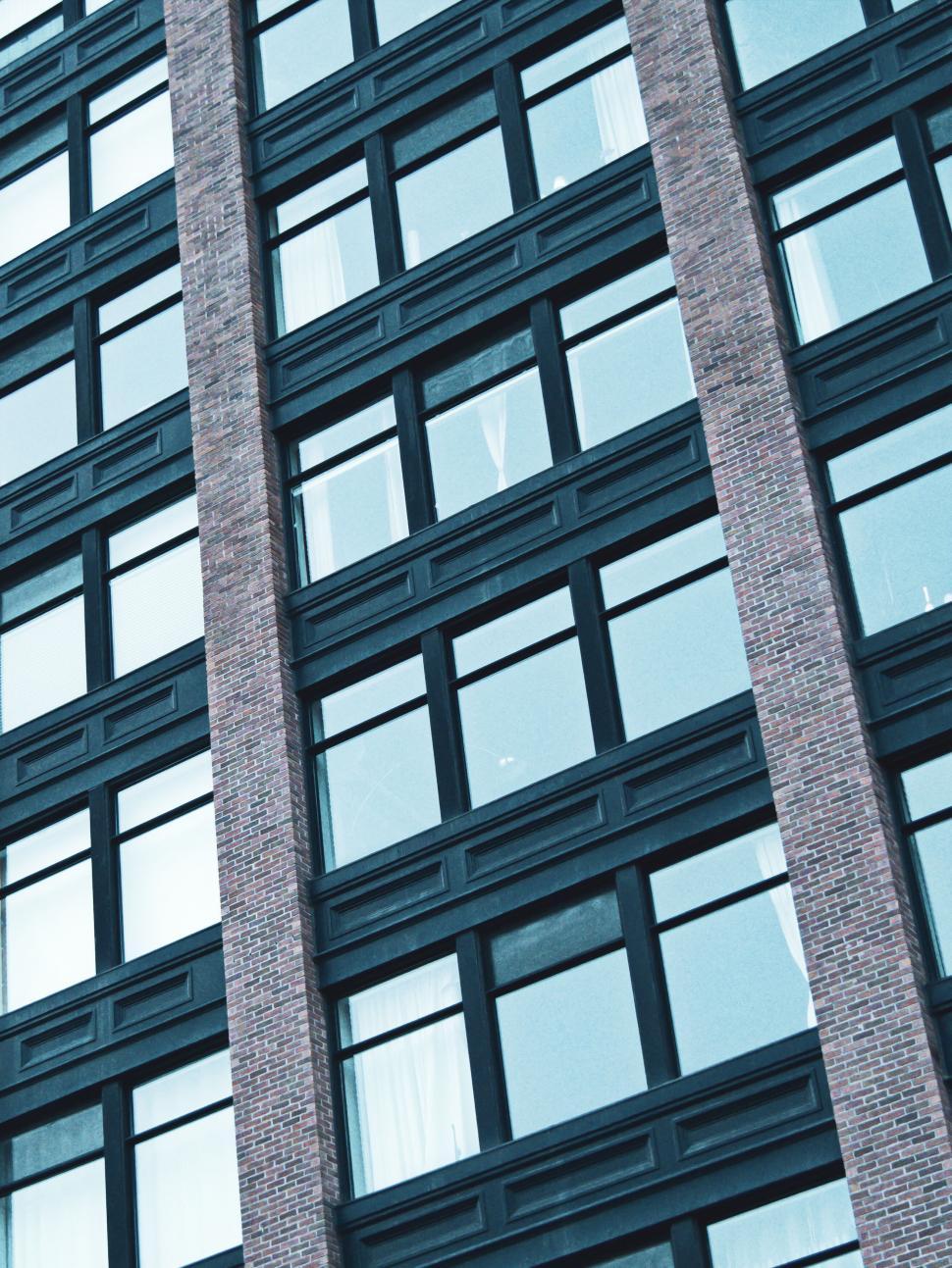 Free Image of Abstract View of Modern Glass Building 
