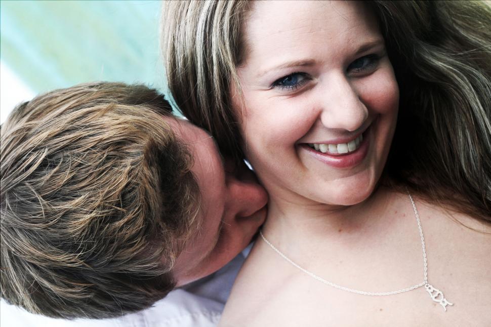 Free Image of Couple sharing intimate moment close-up 