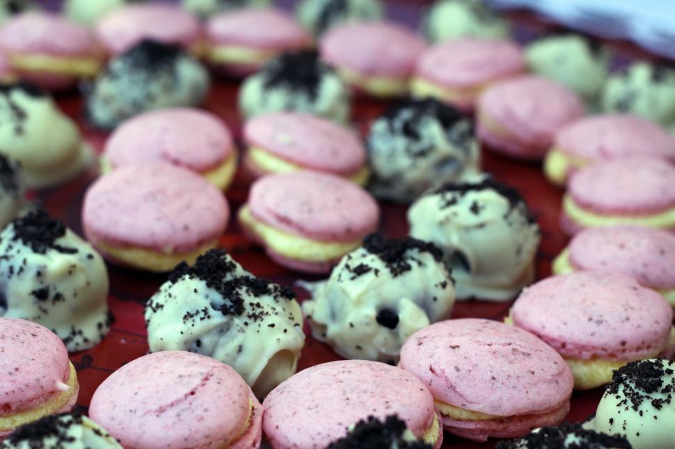 Free Image of Assorted macarons with unique toppings 