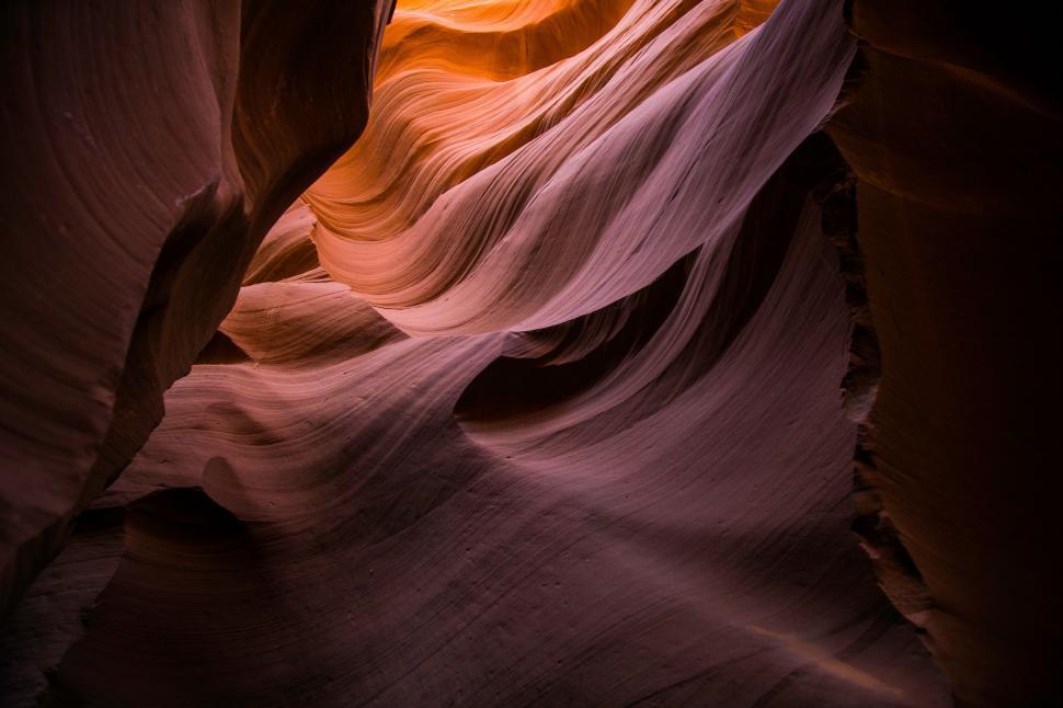 Free Image of Ethereal Antelope Canyon rock formations 