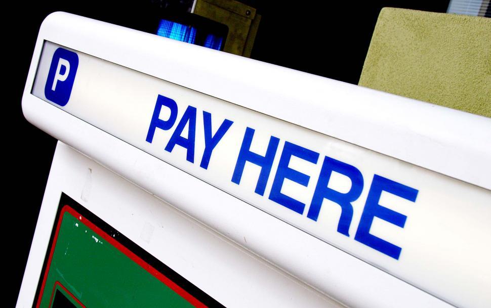 Free Image of Pay Here - Sign 
