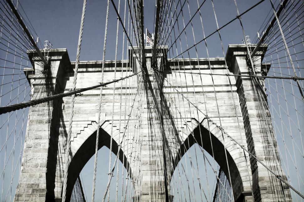 Free Image of Brooklyn Bridge architectural detail 