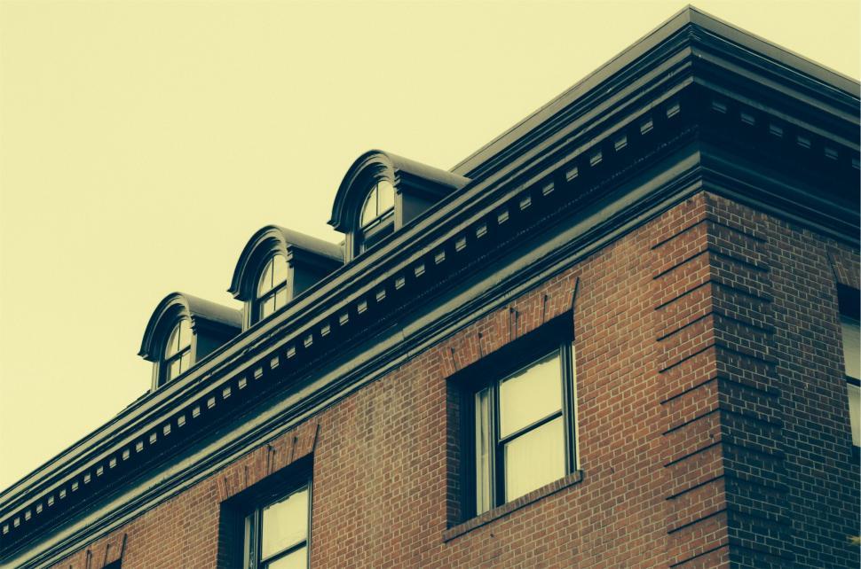 Free Image of Vintage architecture with dormer windows 