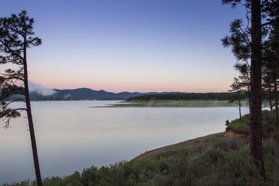 Free Image of Serene Lake View at Twilight Time 