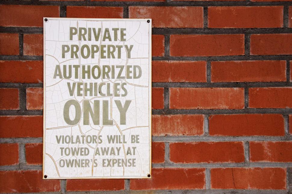 Free Image of Private Property  
