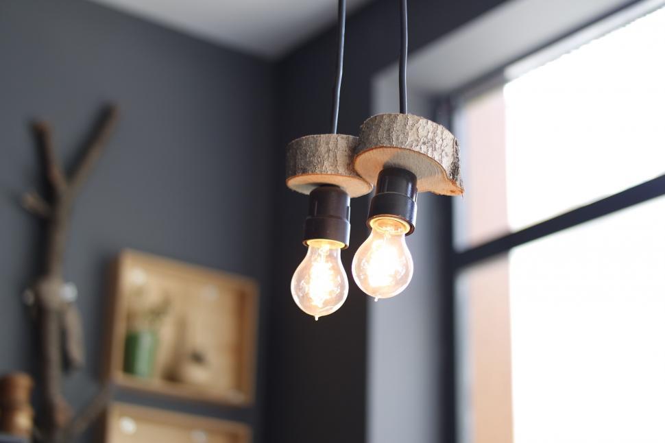 Free Image of Rustic pendant lights with a modern twist 