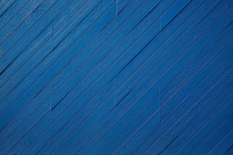 Free Image of Deep blue textured wooden background 