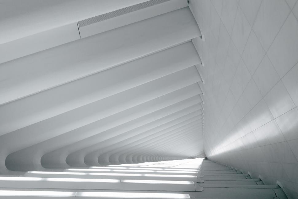 Free Image of Abstract image of white architectural design 