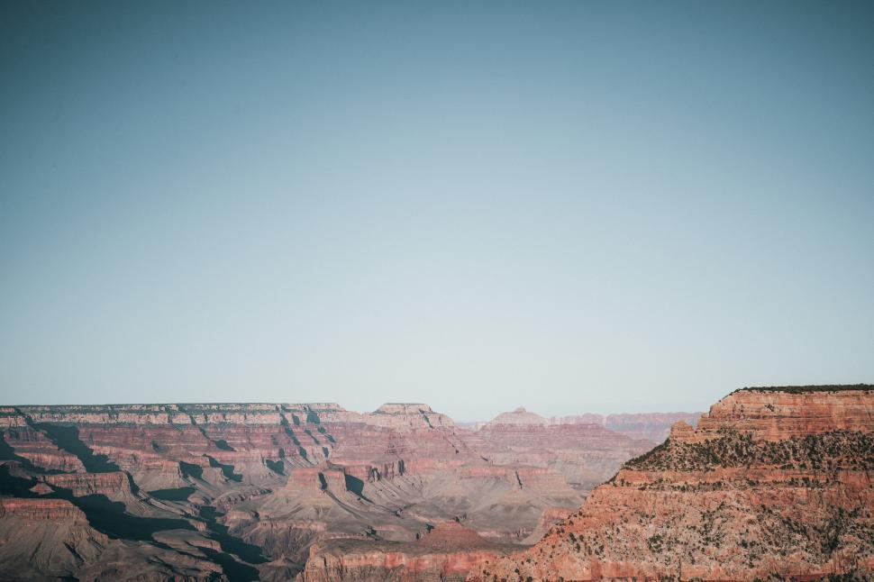 Free Image of Expansive view of Grand Canyon landscape 