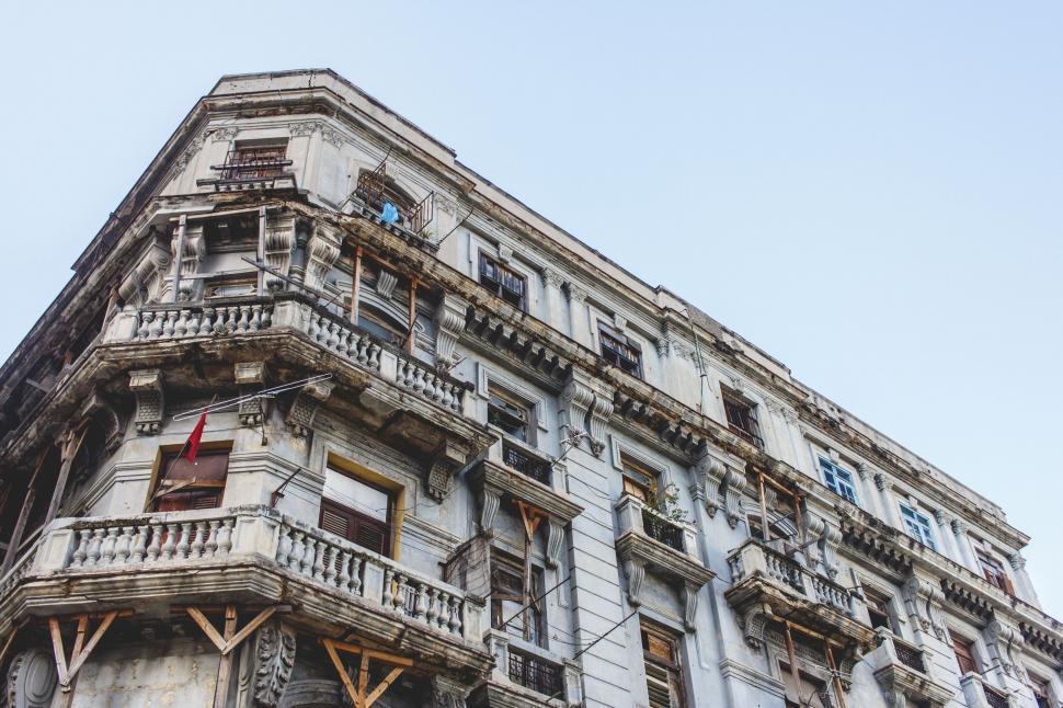 Free Image of Historic building with charming balconies 