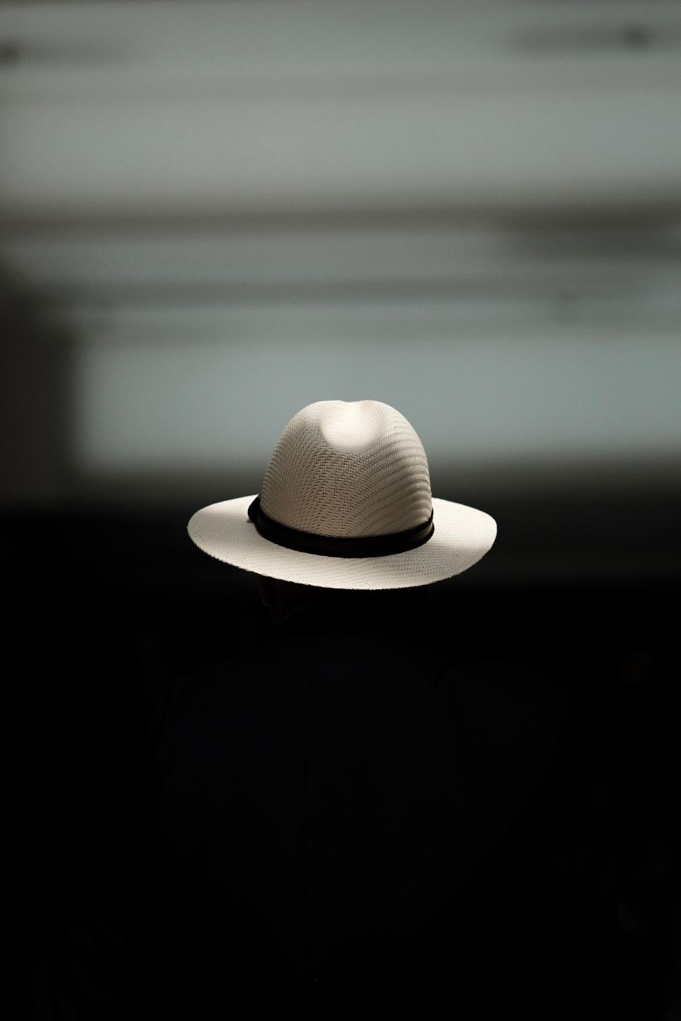 Free Image of Man in suit with a stylish straw hat 