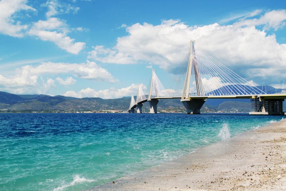 Free Image of Stunning Rio-Antirrio Bridge in Greece 