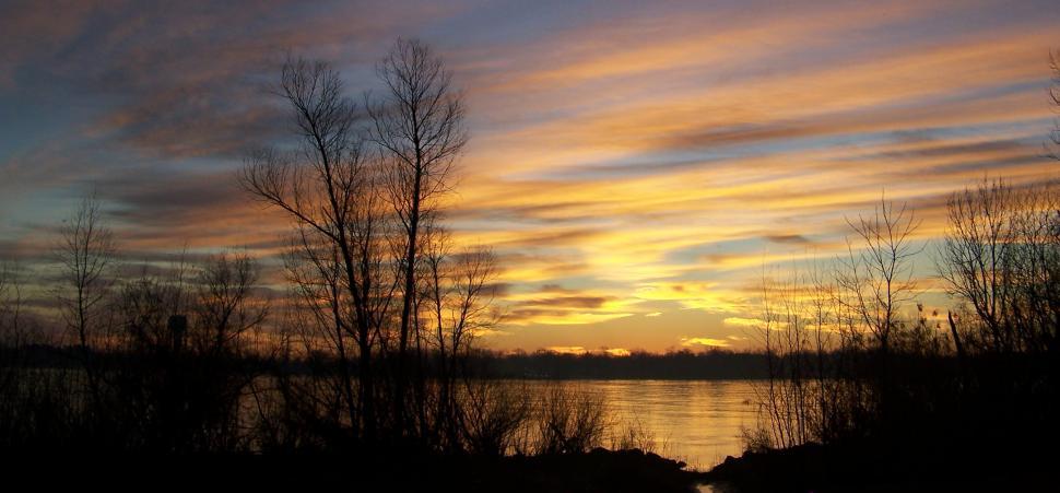 Free Image of River Sunrise 