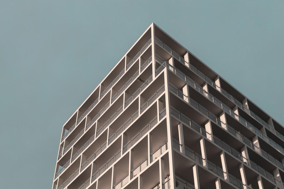 Free Image of Modern architecture building corner against sky 