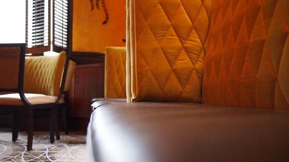 Free Image of Elegant booth seating in upscale restaurant 