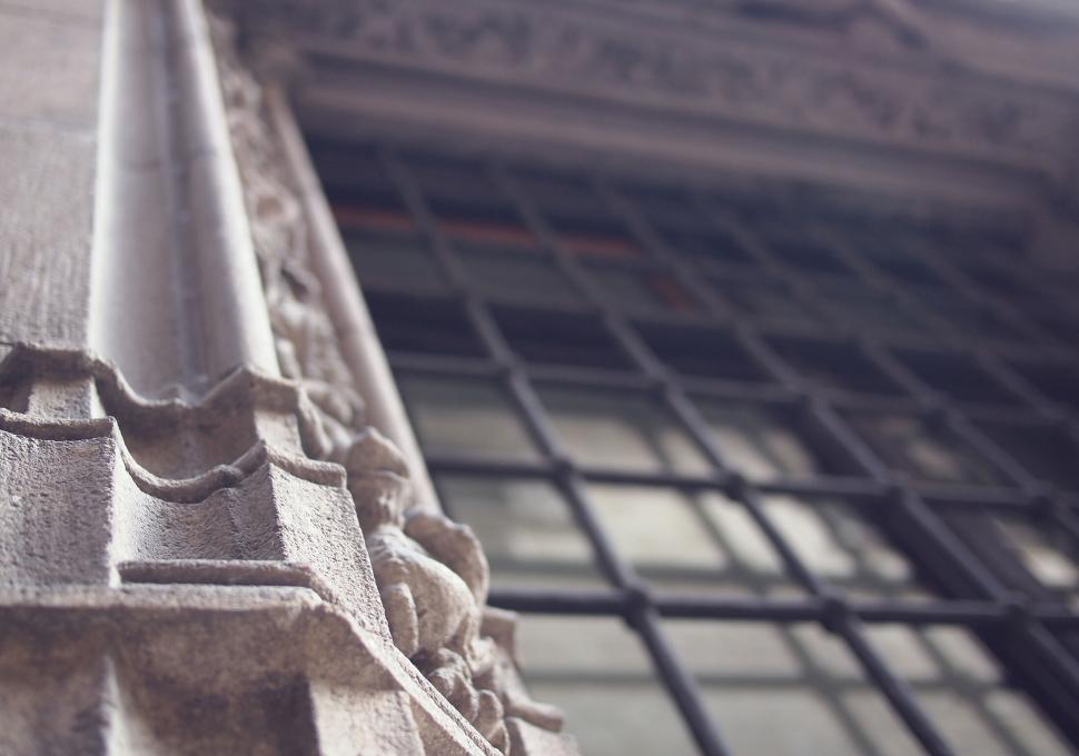 Free Image of Close-up architectural details of a building 
