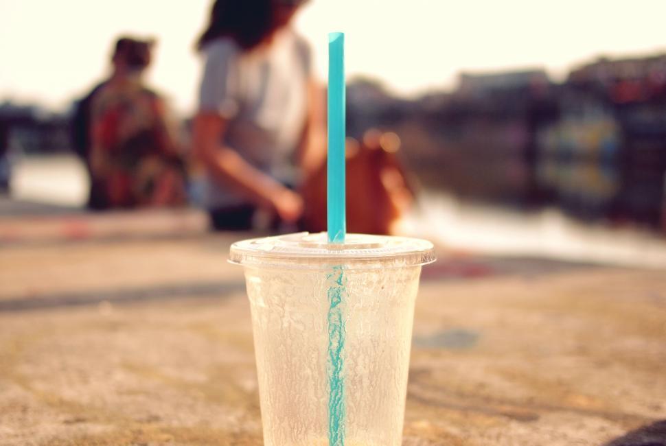 Free Image of Close-up of a drink on a summer day 
