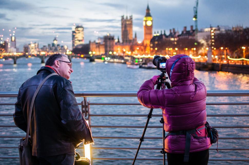 Free Image of Photographer capturing London s cityscape 