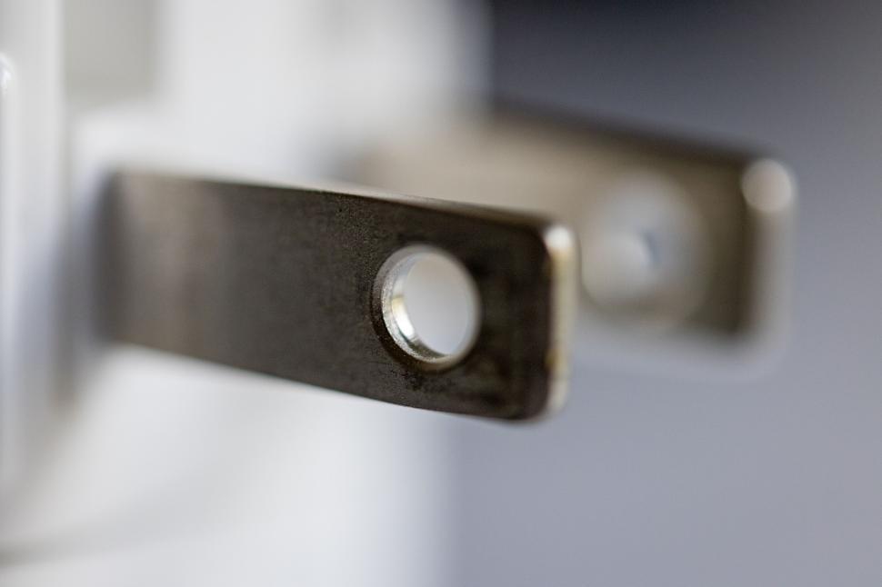 Free Image of Close-up of a metal door bolt 