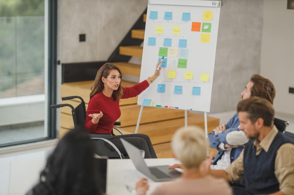 Free Image of Corporate workshop with colorful sticky notes 