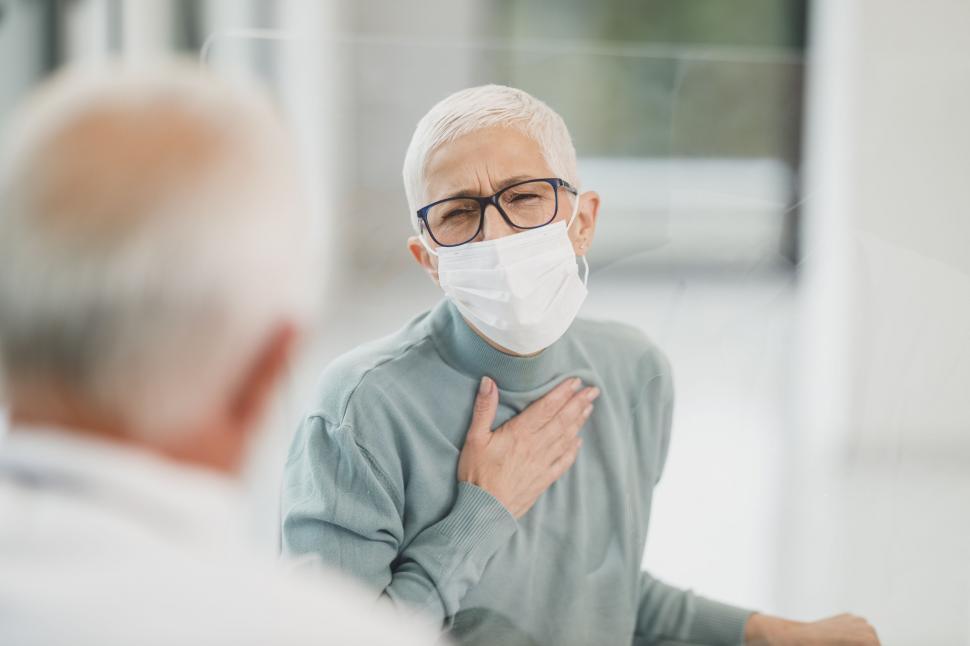 Free Image of Patient expressing feelings during a consultation 
