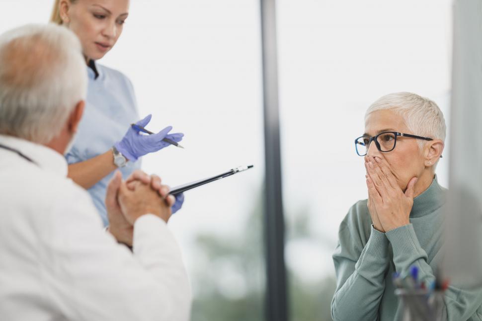 Free Image of Elderly woman at doctor s consultation 