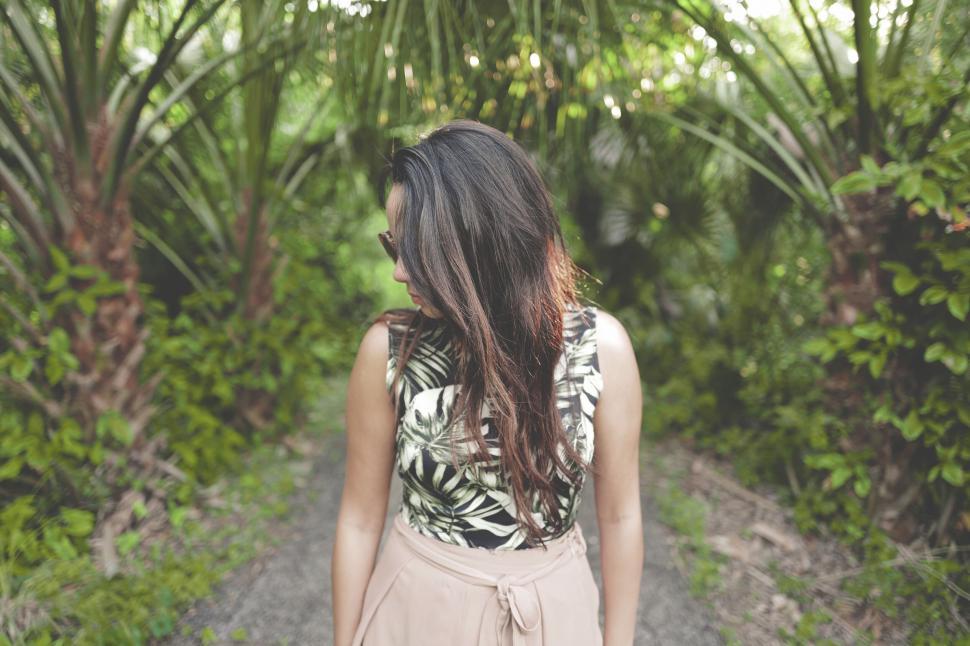 Free Image of Woman in nature for a peaceful retreat feeling 