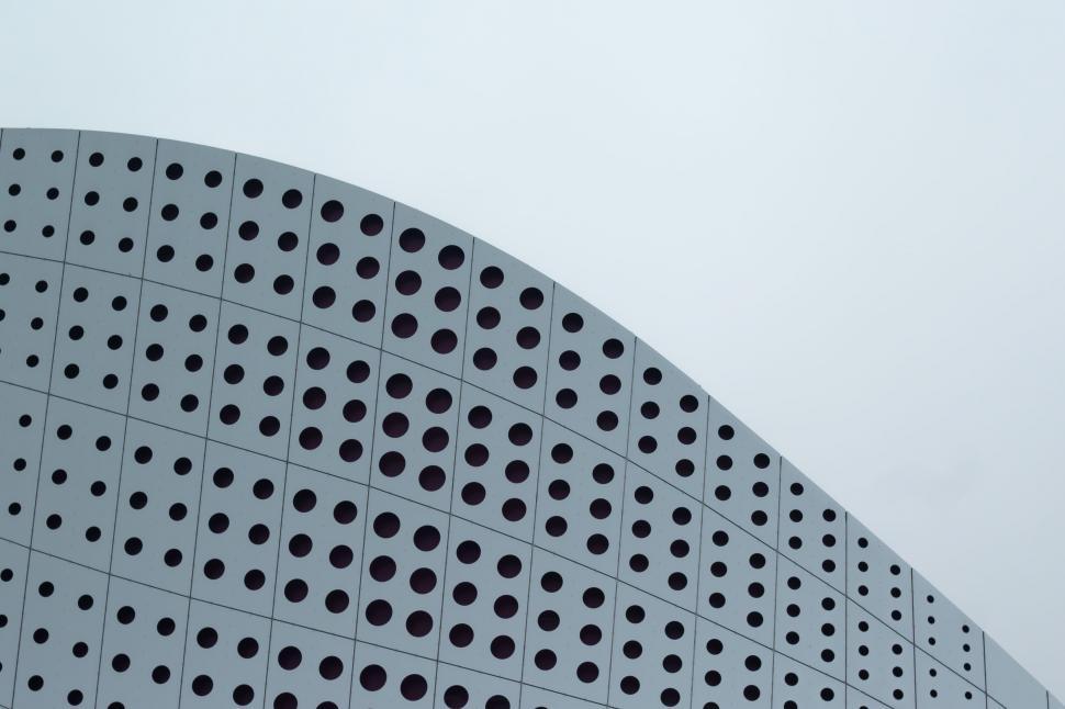 Free Image of Architectural detail of modern building facade 