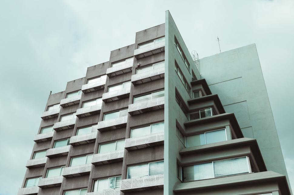 Free Image of Modern urban architecture with balconies 