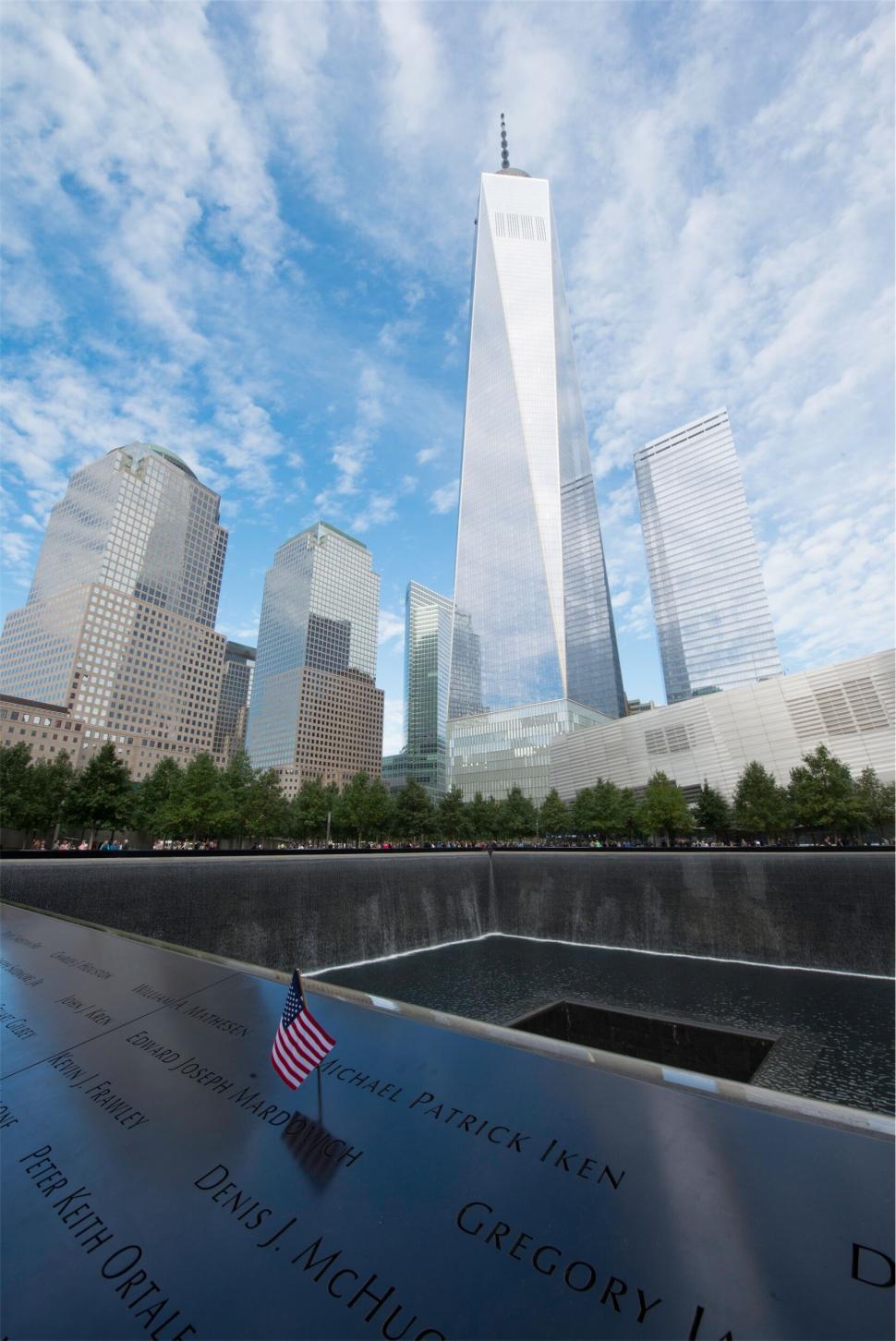 Free Image of One World Trade Center and 911 Memorial 