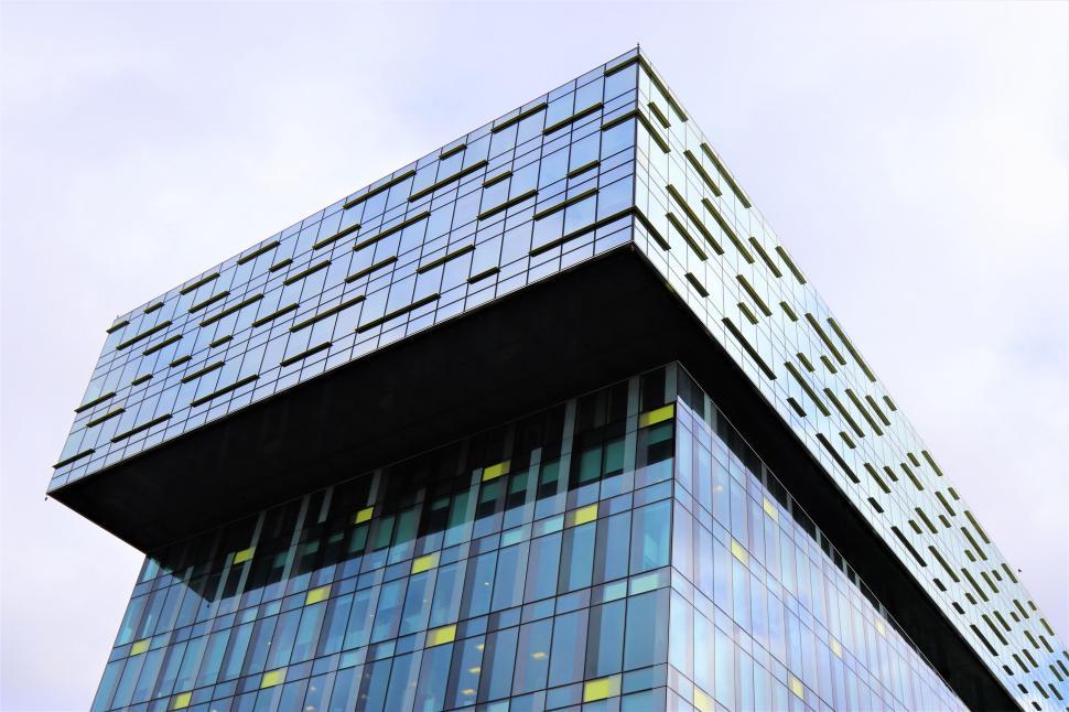 Free Image of Modern glass building against the sky 