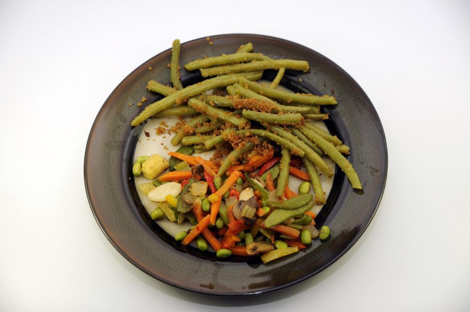 Free Image of Ready to eat vegetable dish on plate 
