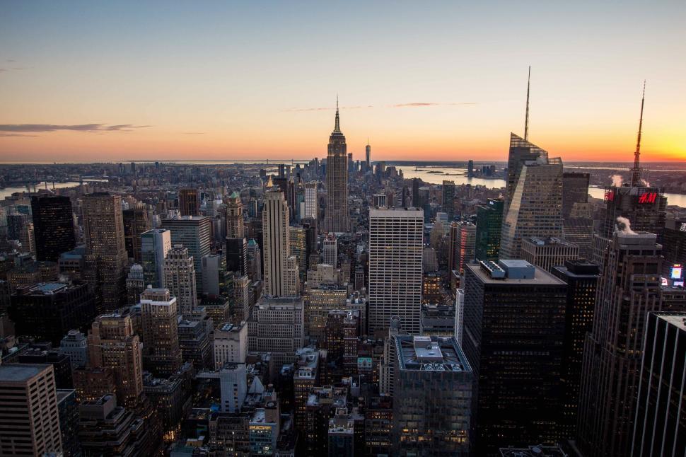 Free Image of Panoramic view of New York City skyline 