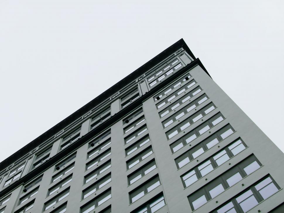 Free Image of Looking up at a tall building facade 