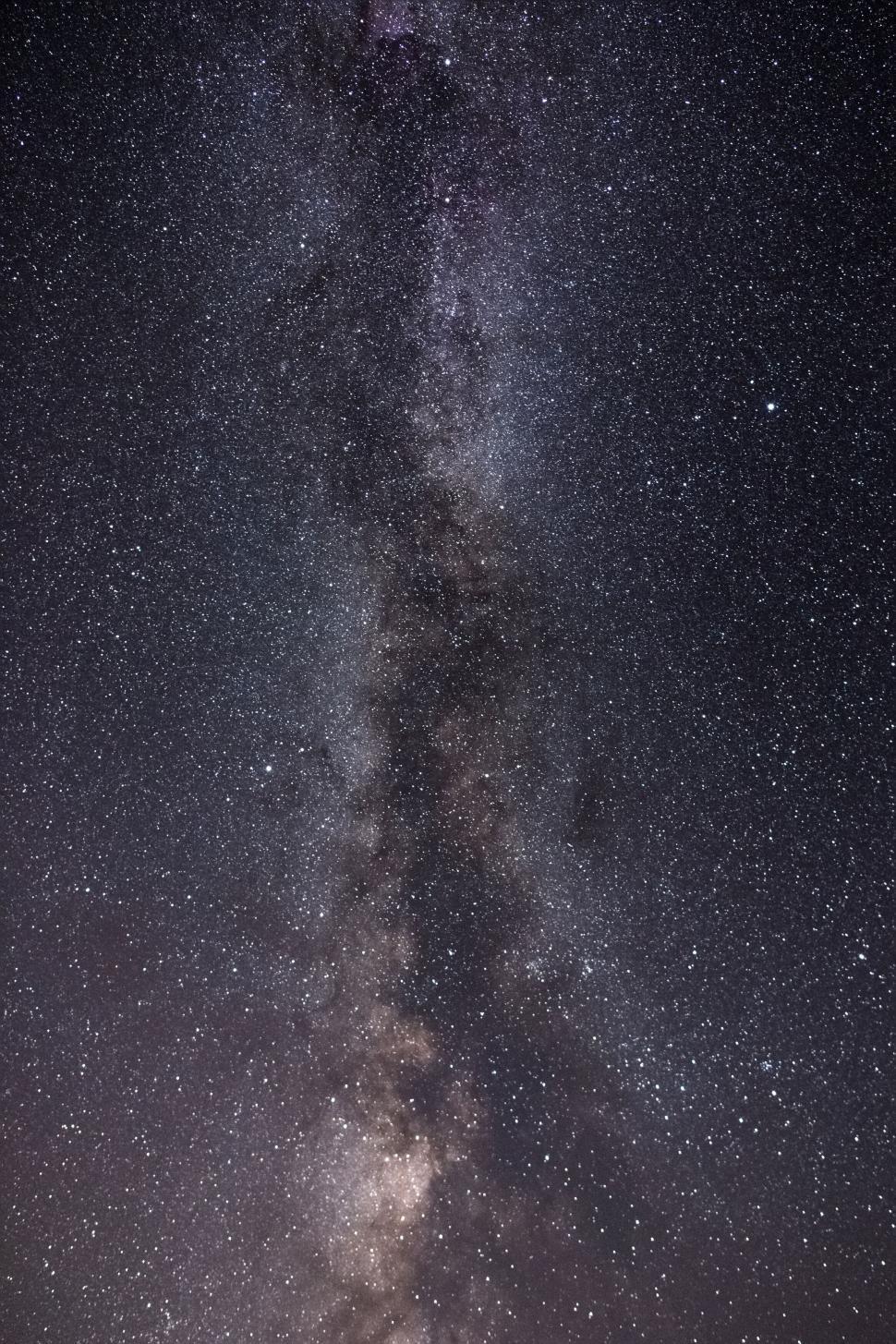 Free Image of Starry sky with visible Milky Way galaxy 